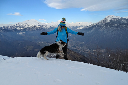 Anello con neve del Monte Gioco da Spettino il 22 marzo 2018 - FOTOGALLERY